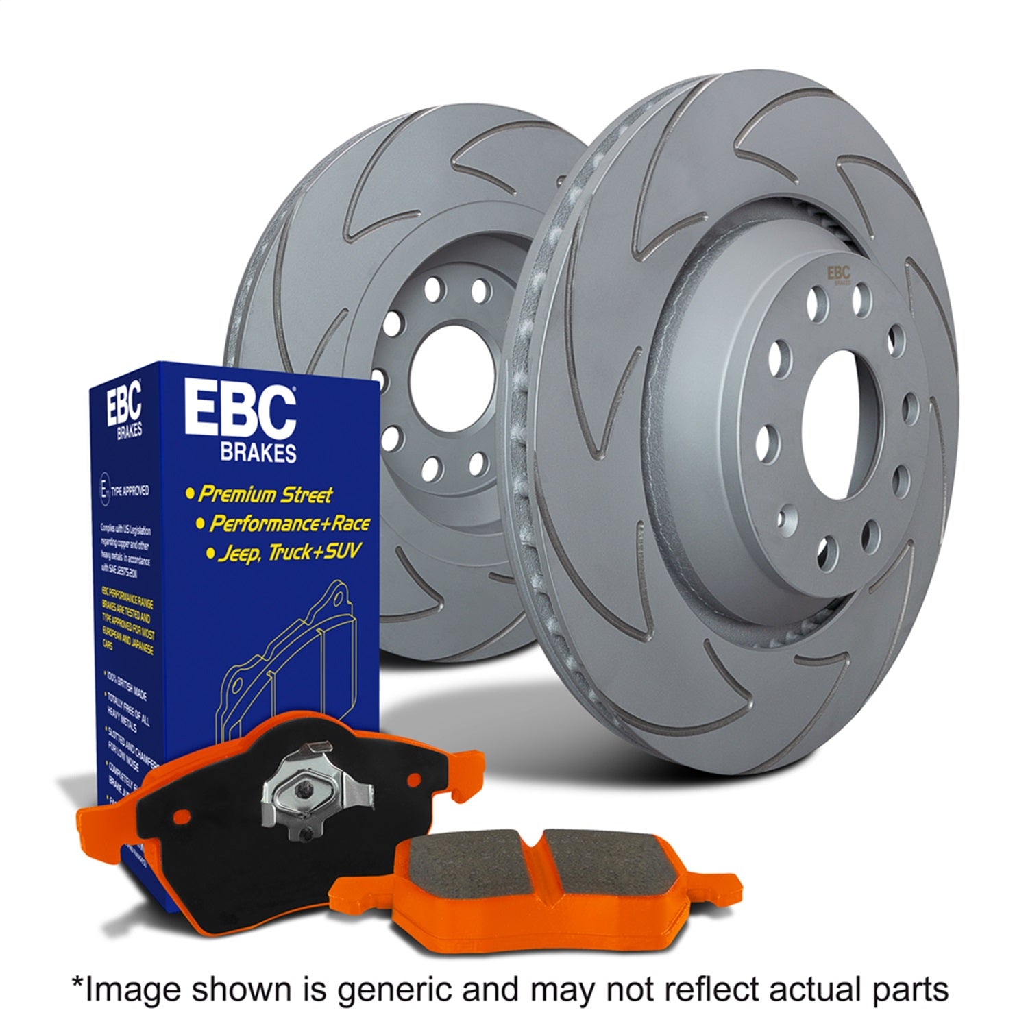 EBC Brakes S7KF1057 S7 Kits Orangestuff and BSD Rotors Fits 07-22 Sequoia Tundra
