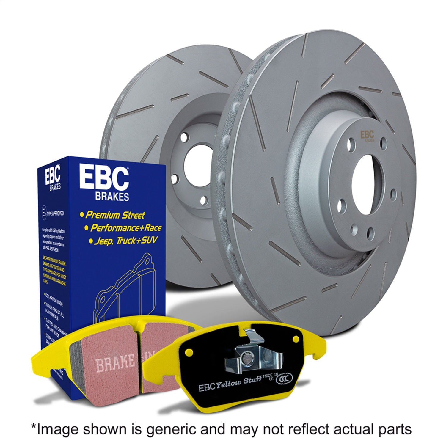 EBC Brakes S9KR1359 S9 Kits Yellowstuff and USR Rotors Fits 12-18 Avalon Camry
