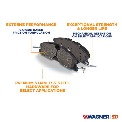 Wagner Brake Disc Brake Pad Set  SX1474