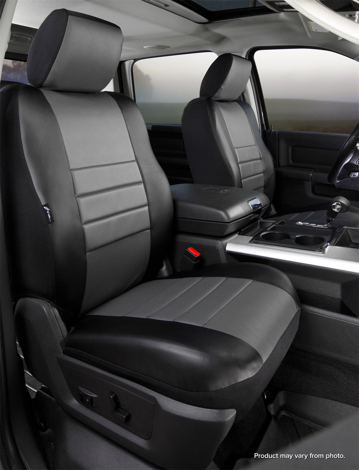 Fia SL69-54 GRAY LeatherLite Custom Seat Cover Fits 14-19 Frontier