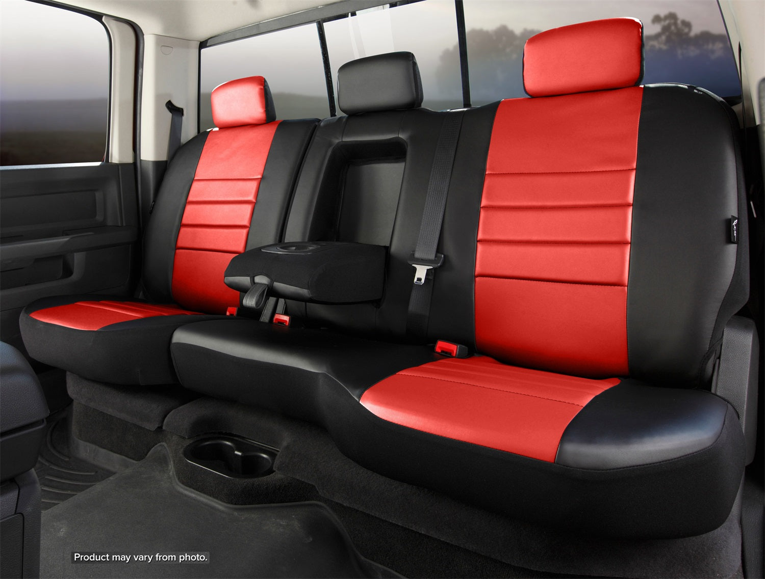 Fia SL62-66 RED LeatherLite Custom Seat Cover