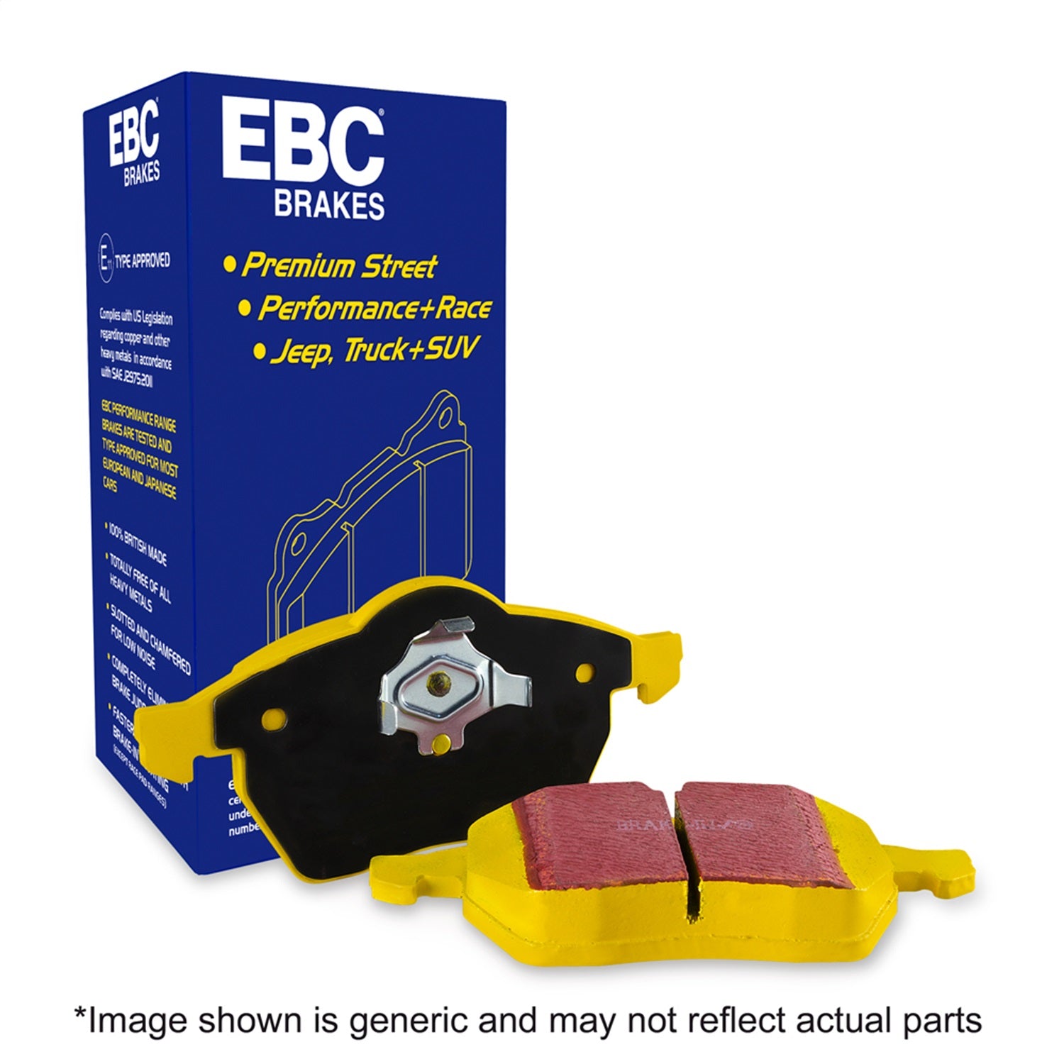 EBC Brakes DP41172R Yellowstuff Street And Track Brake Pads
