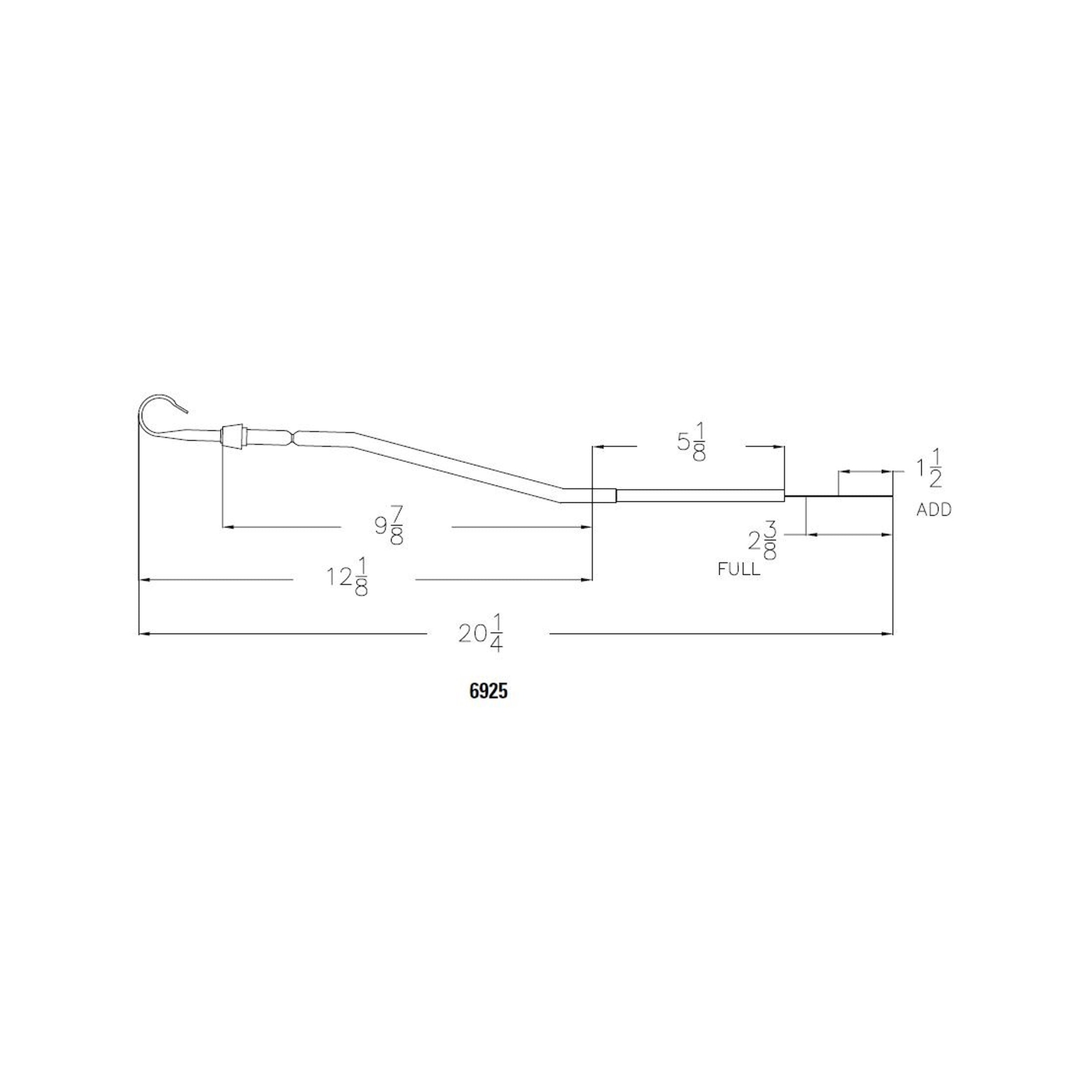 Mr Gasket 6925 Oil Dipstick And Tube