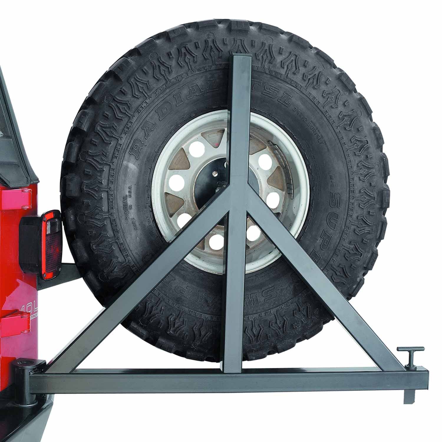 Warn 64337 Bumper Tire Carrier Fits 87-06 Wrangler (TJ) Wrangler (YJ)