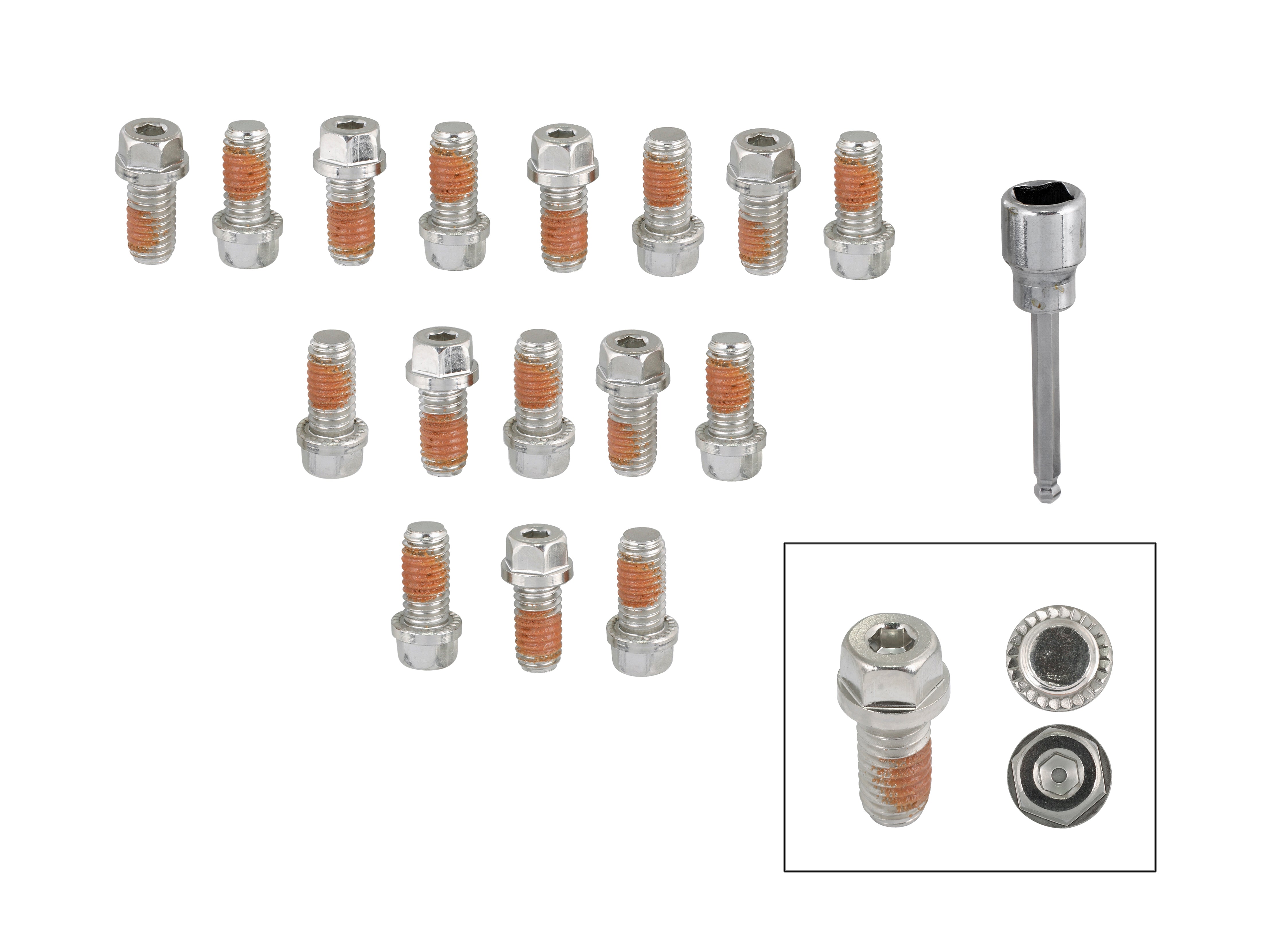 Mr Gasket 2231G HEADLOCK Locking Header Bolts