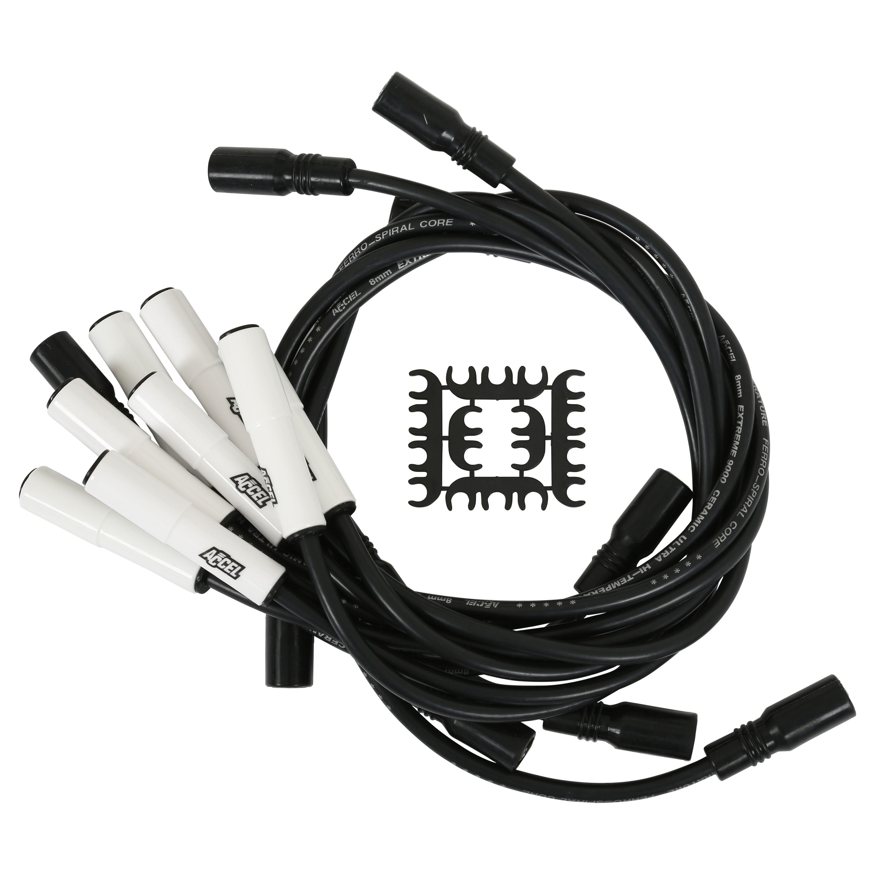 ACCEL 9043C Extreme 9000 Ceramic Boot Spark Plug Wire Set