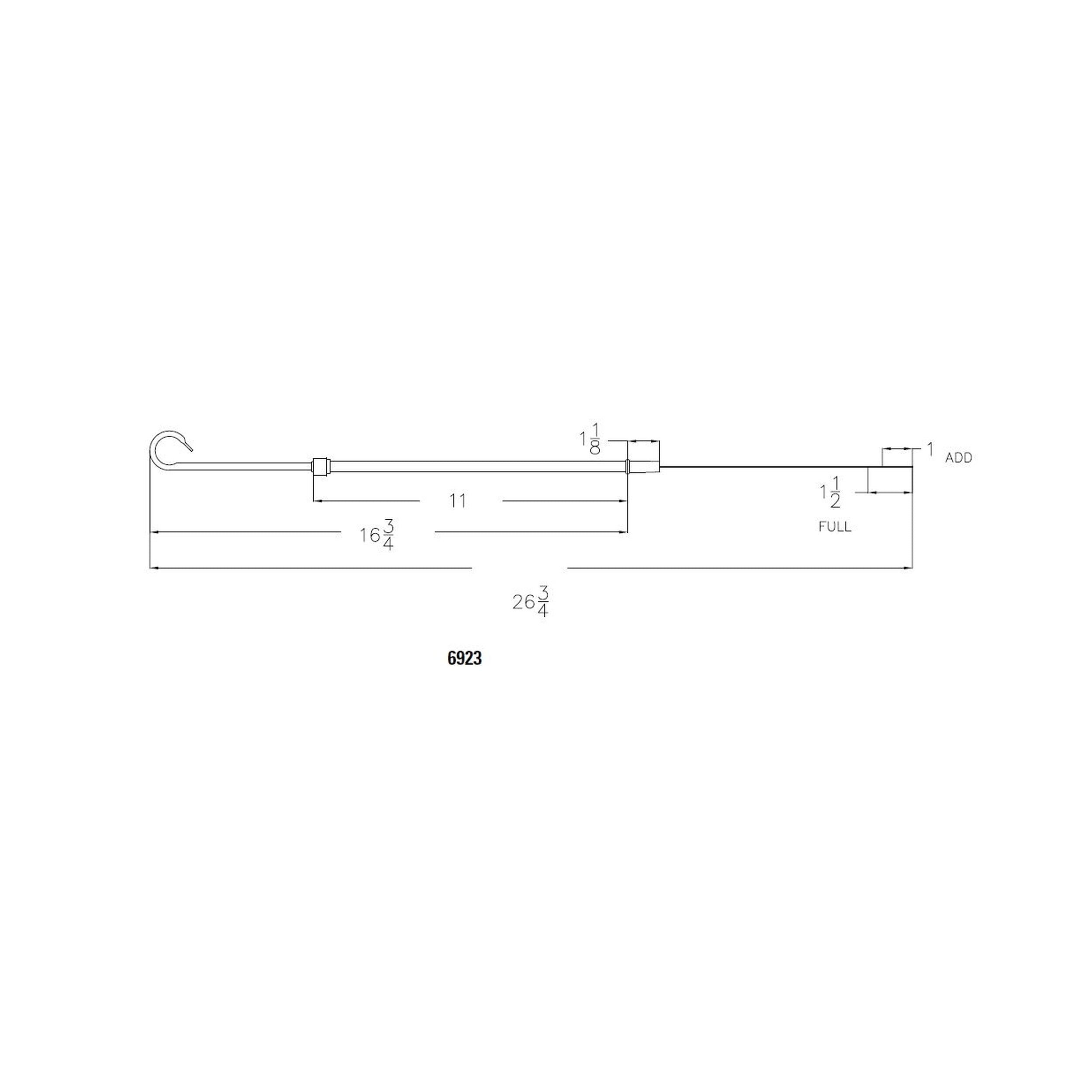 Mr Gasket 6923 Oil Dipstick And Tube