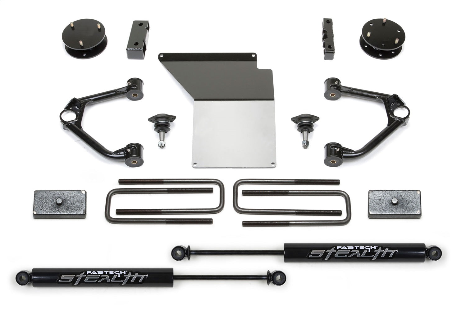 Fabtech K1059M Budget Lift System w/Shock Fits 07-18 Sierra 1500 Silverado 1500