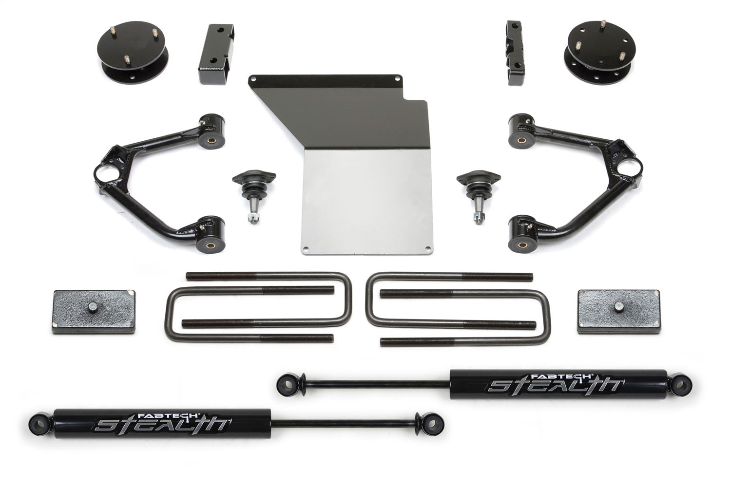 Fabtech K1070M Budget Lift System w/Shock Fits 14-18 Sierra 1500 Silverado 1500