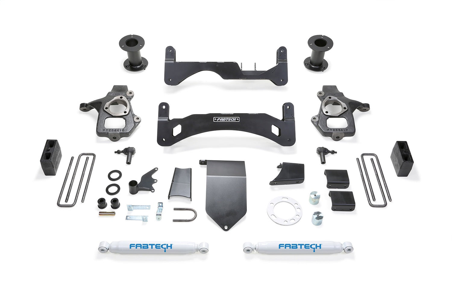 Fabtech K1083 Basic Lift System w/Shocks Fits 14-18 Sierra 1500 Silverado 1500