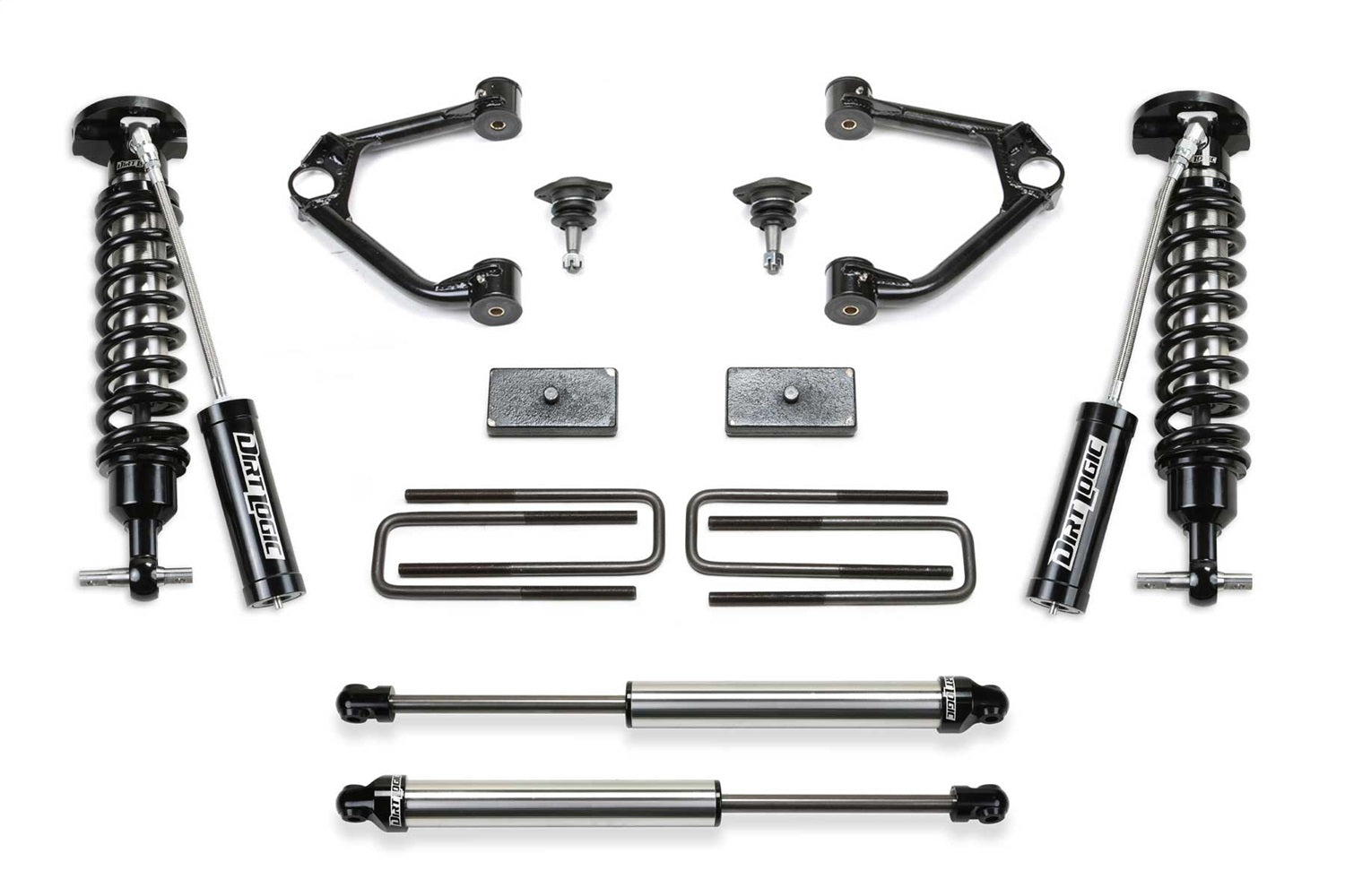 Fabtech K1196DL Budget Lift System w/Shock Fits 21-23 Sierra 1500 Silverado 1500