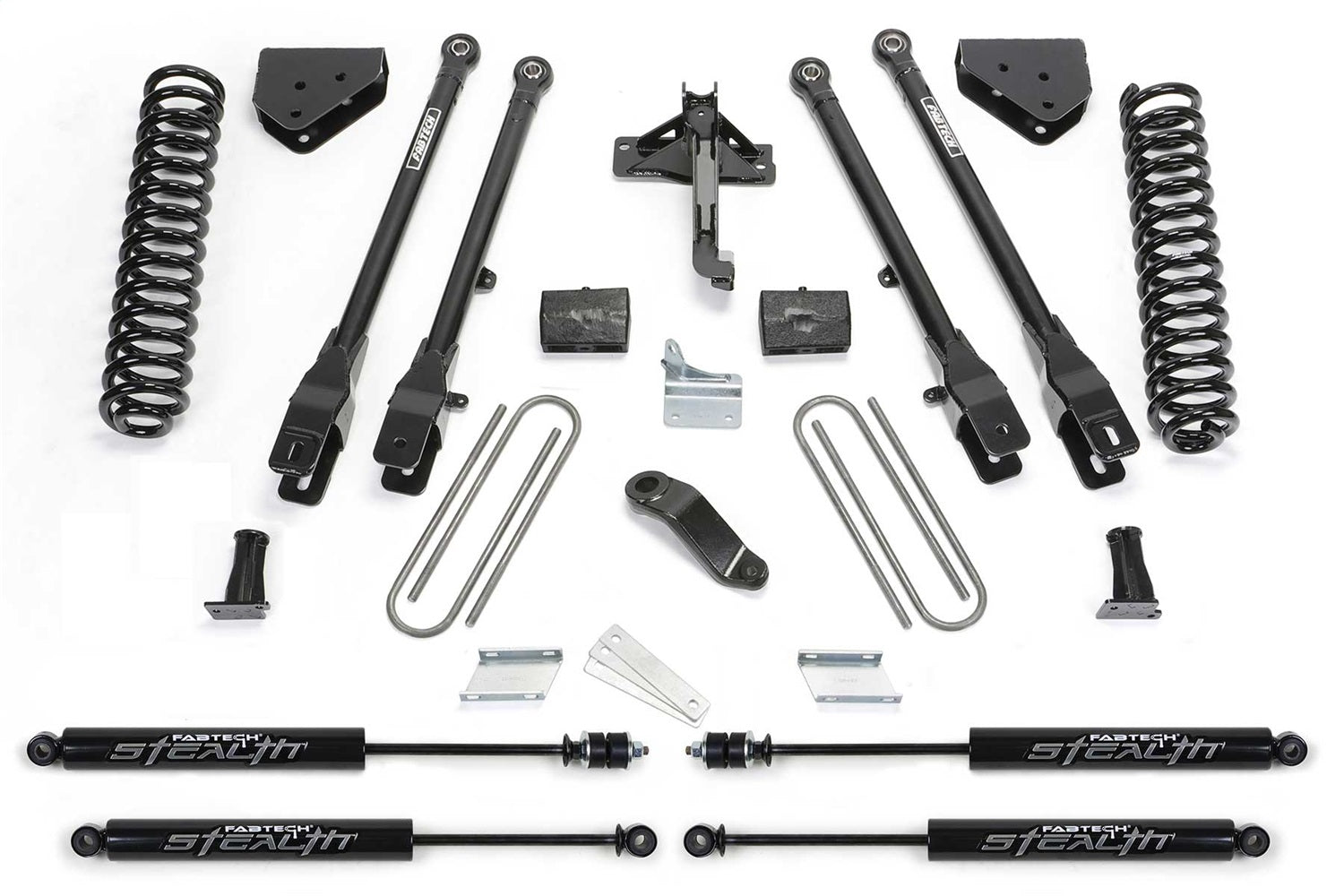 Fabtech K2120M 4 Link Lift System Fits 08-15 F-250 Super Duty F-350 Super Duty