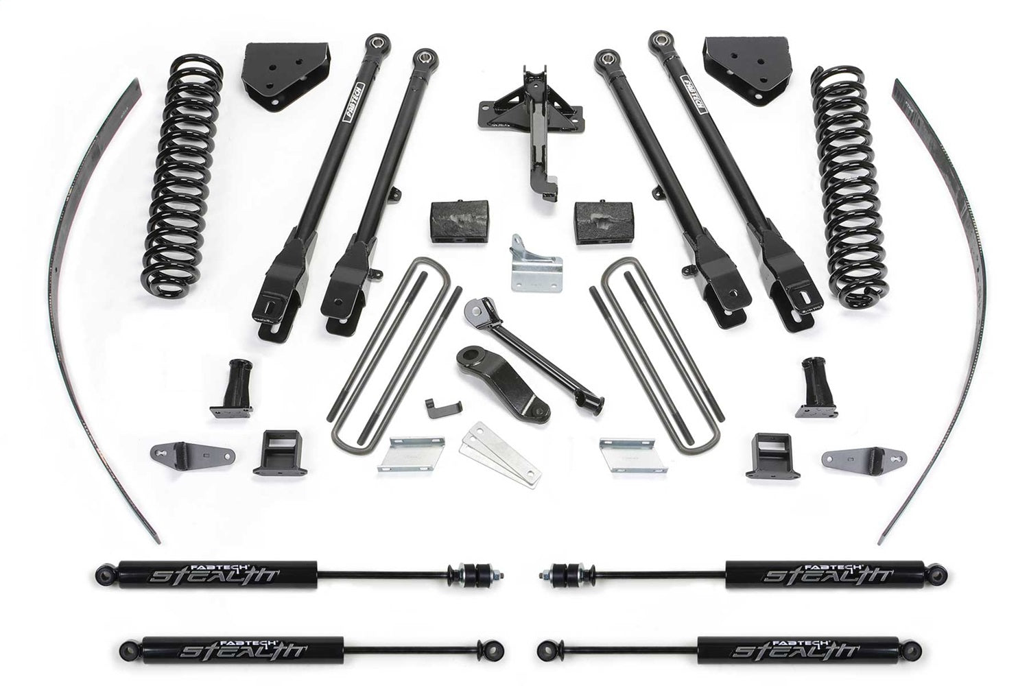 Fabtech K2126M 4 Link Lift System Fits 08-15 F-250 Super Duty F-350 Super Duty