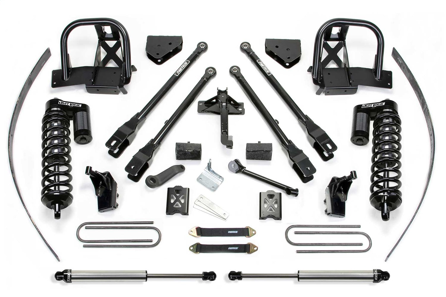 Fabtech K2141DL 4 Link Lift System Fits 08-15 F-250 Super Duty F-350 Super Duty