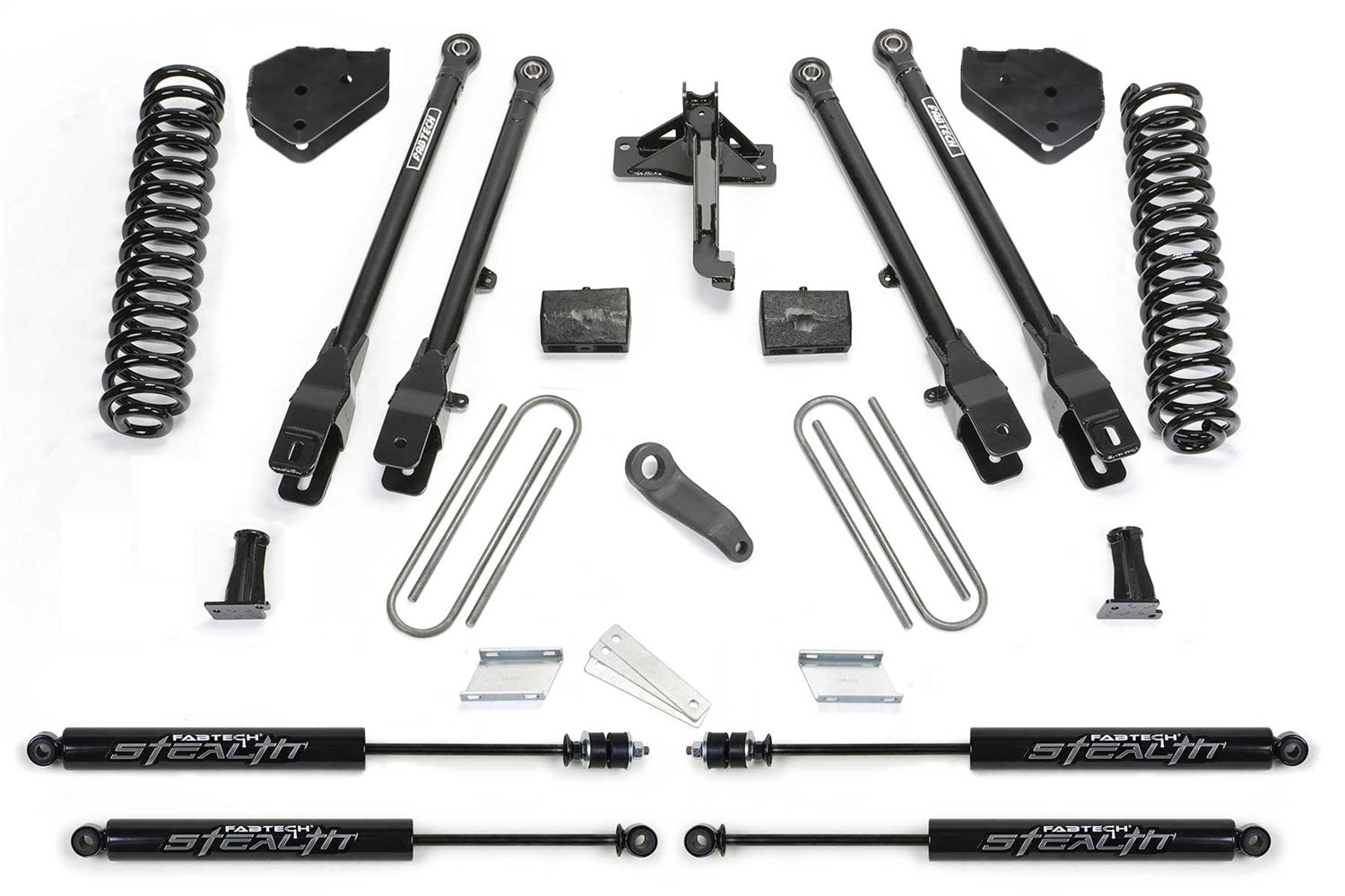 Fabtech K2219M 4 Link Lift System Fits 17-21 F-250 Super Duty F-350 Super Duty