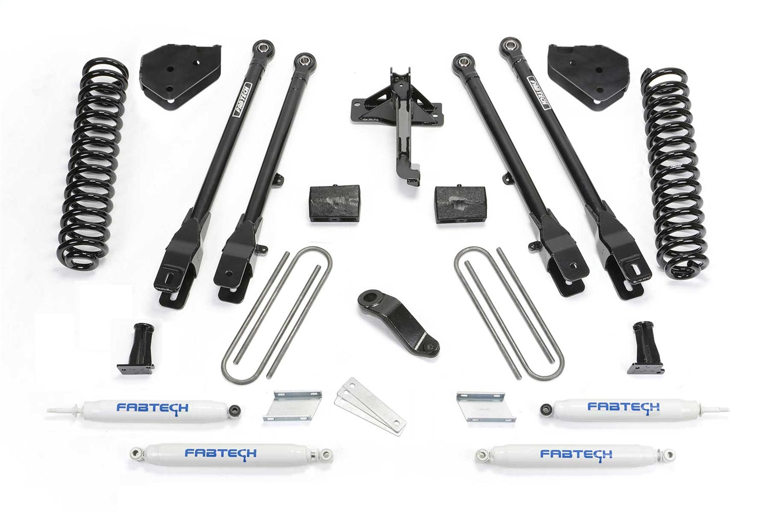 Fabtech K2254 4 Link Lift System Fits 17-21 F-250 Super Duty F-350 Super Duty