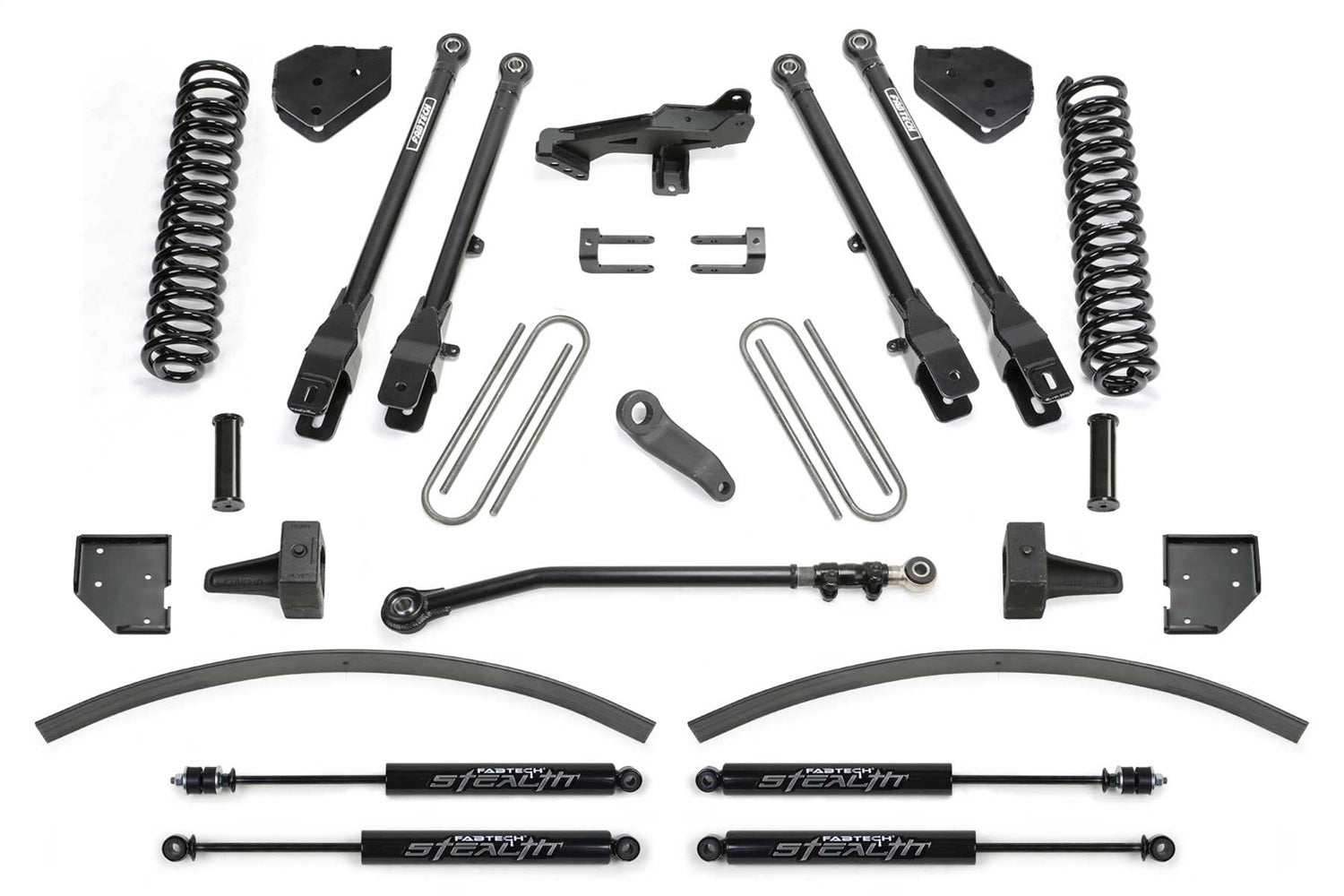 Fabtech K2266M 4 Link System Fits 17-21 F-250 Super Duty F-350 Super Duty