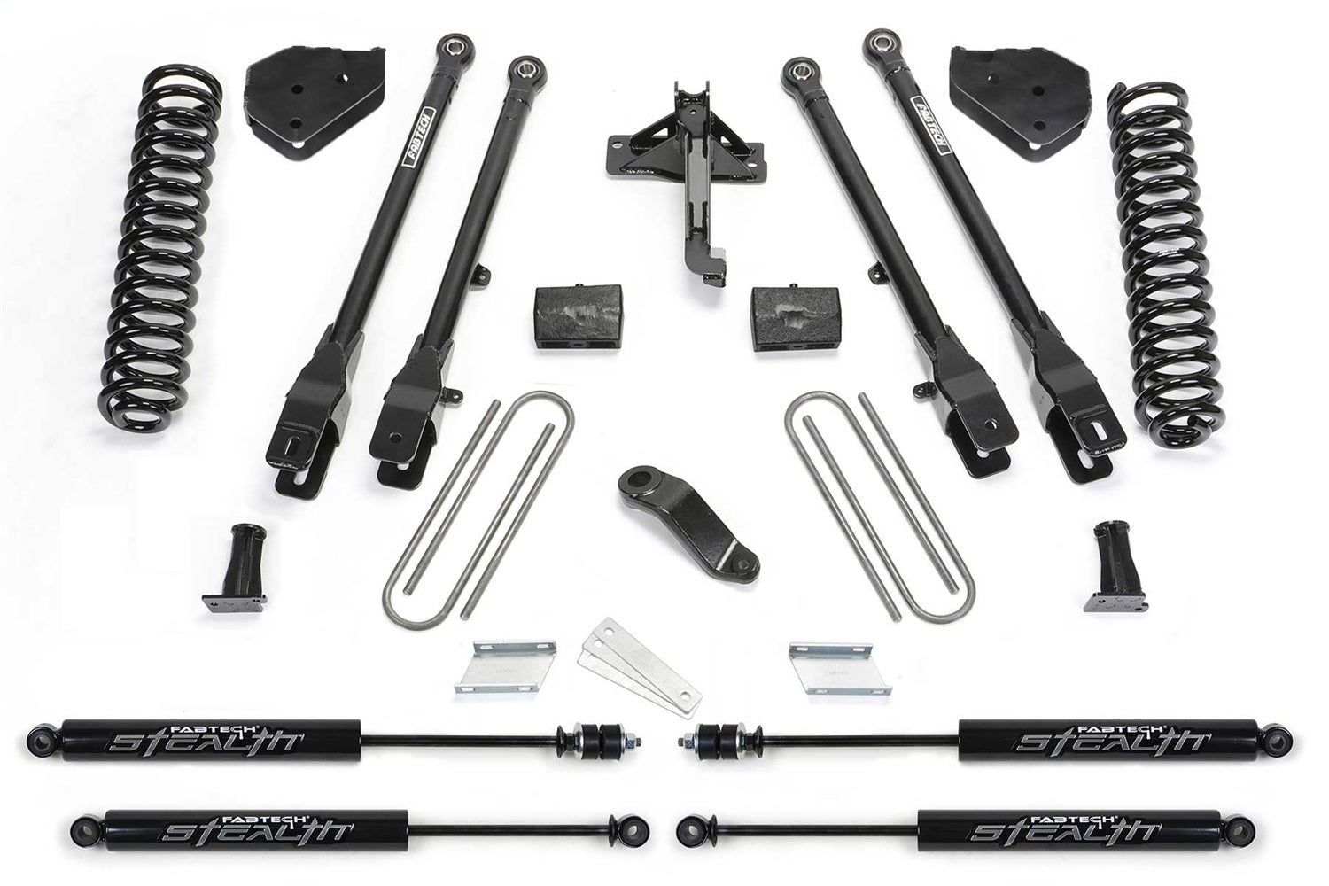 Fabtech K2284M 4 Link Lift System Fits 17-18 F-450 Super Duty F-550 Super Duty