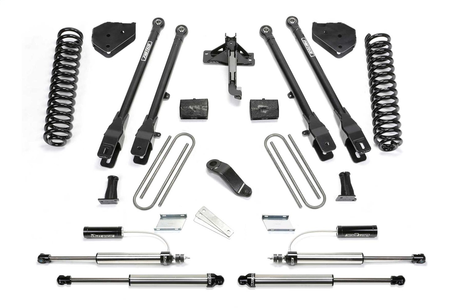 Fabtech K2294DL 4 Link Lift System Fits 17-21 F-250 Super Duty F-350 Super Duty
