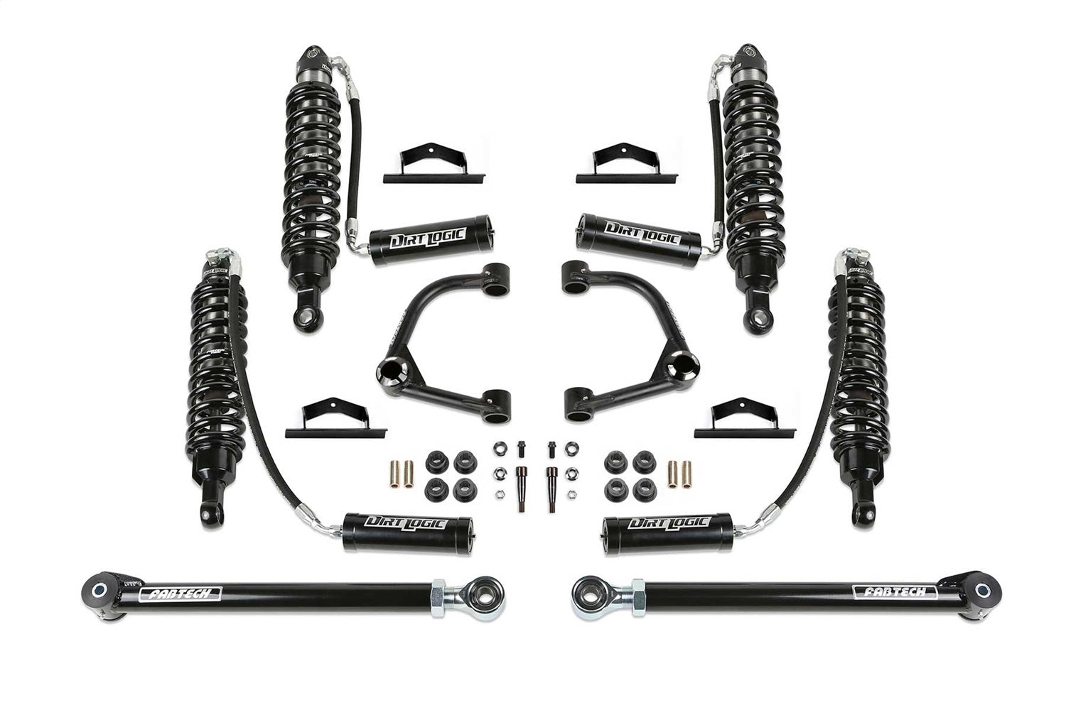 Fabtech K2378DL Uniball UCA Lift System w/Shocks Fits 21-25 Bronco