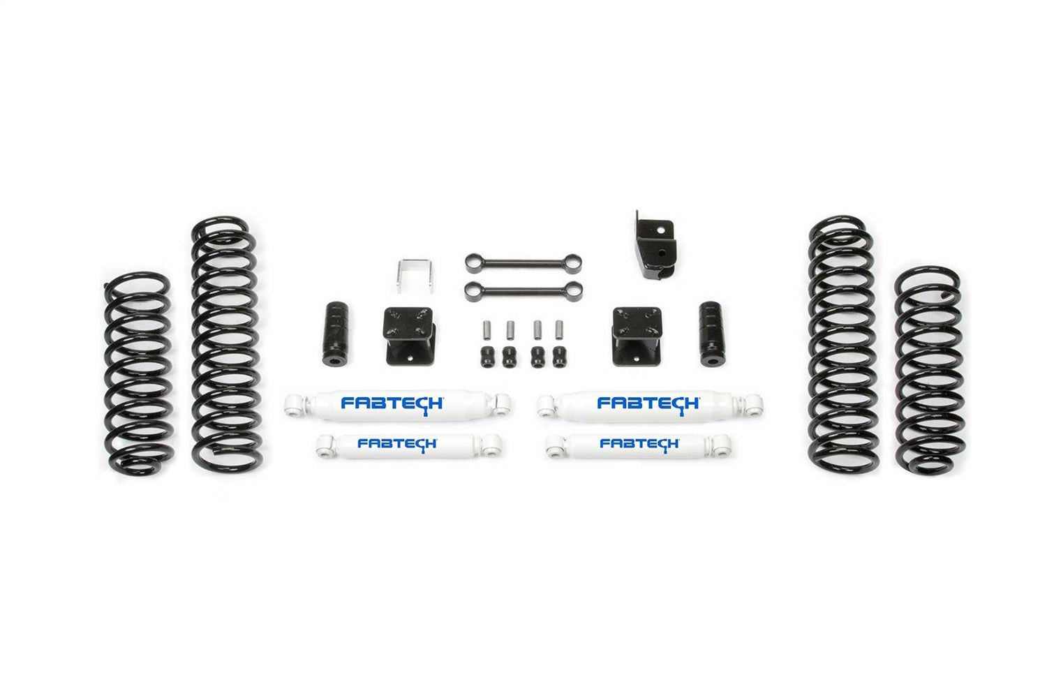 Fabtech K4048 Budget Lift System w/Shock Fits 07-18 Wrangler (JK) Wrangler (JL)