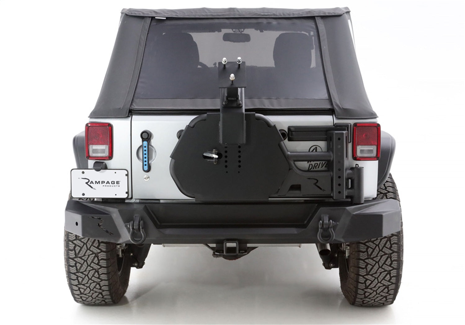 Rampage 9950919 Trail Guard Tire Carrier Fits 07-18 Wrangler (JK) Wrangler (JL)
