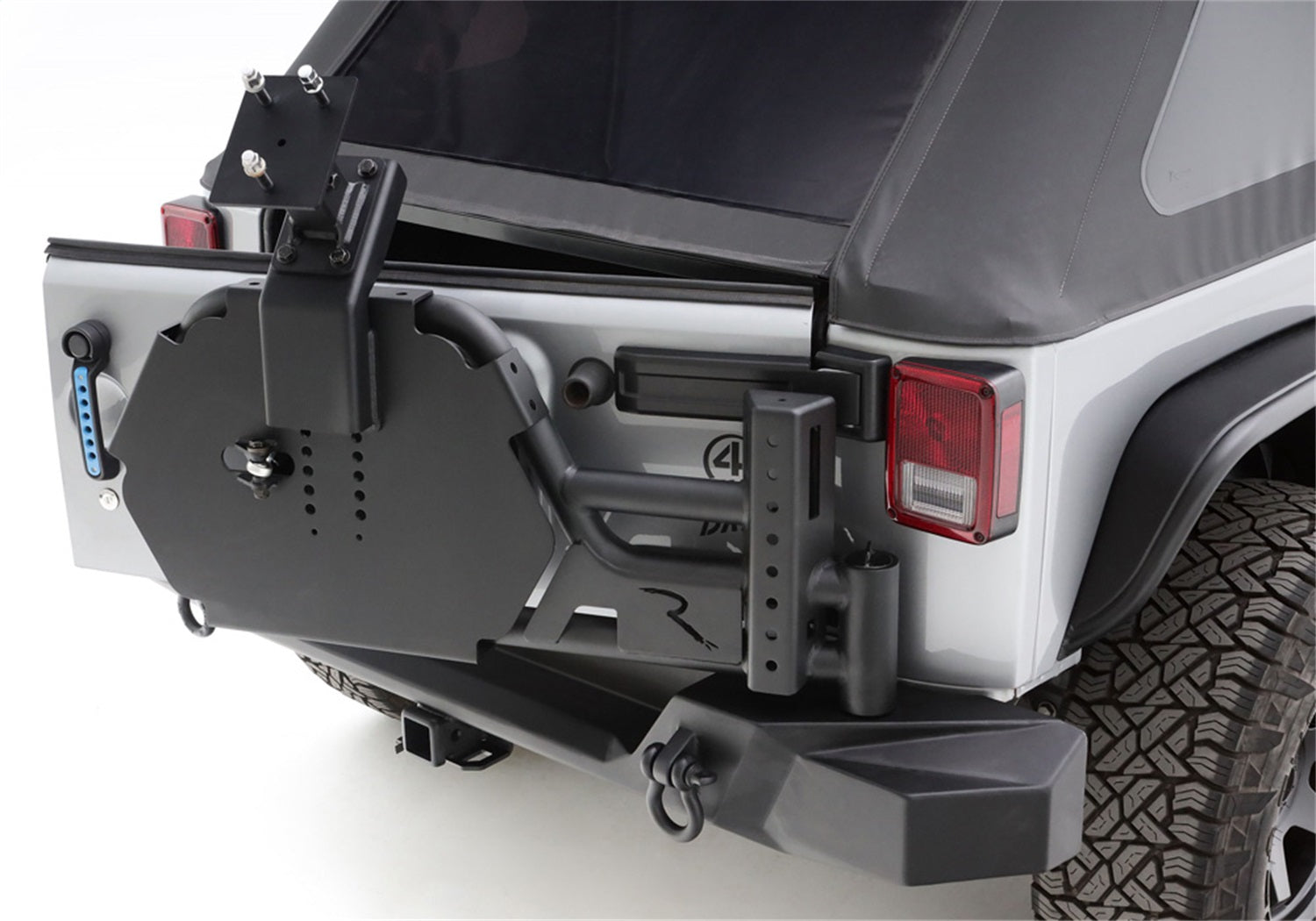 Rampage 9950919 Trail Guard Tire Carrier Fits 07-18 Wrangler (JK) Wrangler (JL)