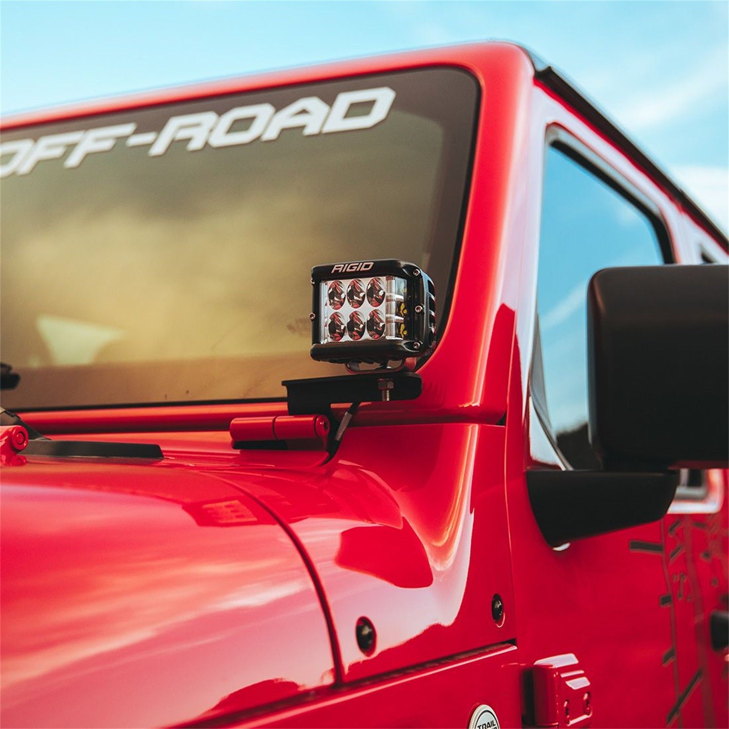 Rigid Industries 41659 A-Pillar Light Mount Fits 18-26 Wrangler (JL)