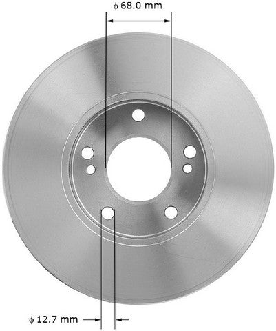 BENDIX PREMIUM DRUM AND ROTOR Disc Brake Rotor  PRT1441