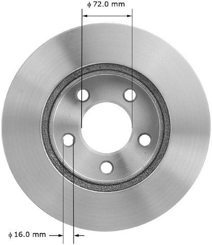 BENDIX PREMIUM DRUM AND ROTOR Disc Brake Rotor  PRT5075