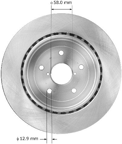 BENDIX PREMIUM DRUM AND ROTOR Disc Brake Rotor  PRT5754