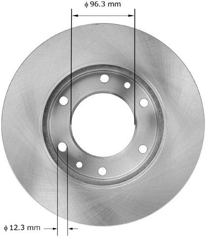 BENDIX PREMIUM DRUM AND ROTOR Disc Brake Rotor  PRT5881