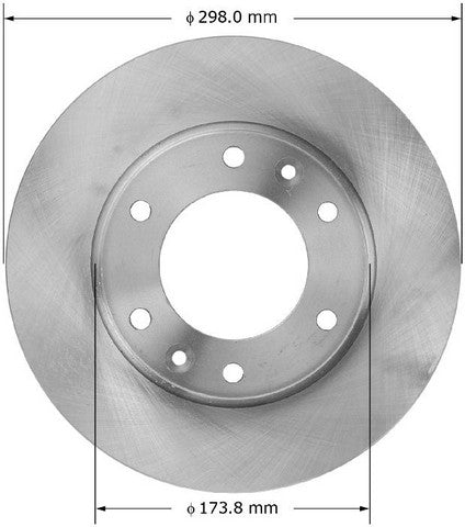 BENDIX PREMIUM DRUM AND ROTOR Disc Brake Rotor  PRT5881