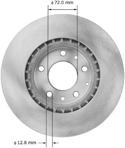 BENDIX PREMIUM DRUM AND ROTOR Disc Brake Rotor  PRT5883