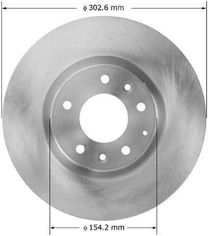BENDIX PREMIUM DRUM AND ROTOR Disc Brake Rotor  PRT5883