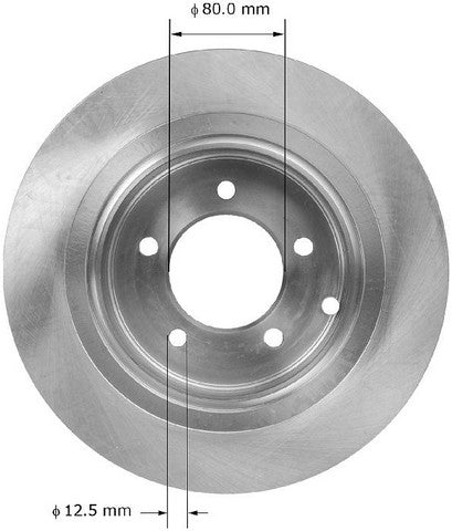 BENDIX PREMIUM DRUM AND ROTOR Disc Brake Rotor  PRT5896