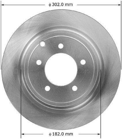 BENDIX PREMIUM DRUM AND ROTOR Disc Brake Rotor  PRT5896