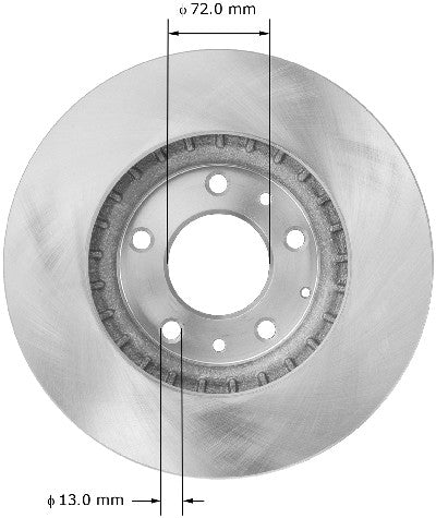 BENDIX PREMIUM DRUM AND ROTOR Disc Brake Rotor  PRT5897