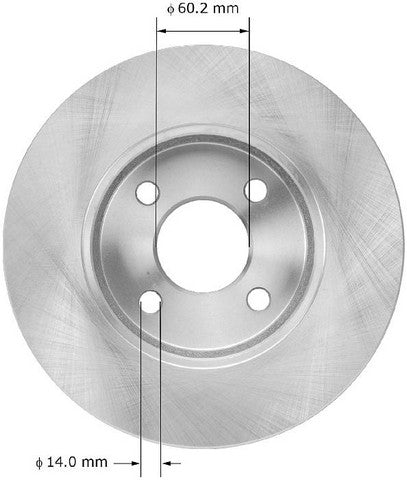 BENDIX PREMIUM DRUM AND ROTOR Disc Brake Rotor  PRT5899