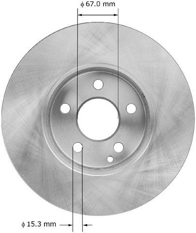 BENDIX PREMIUM DRUM AND ROTOR Disc Brake Rotor  PRT5957