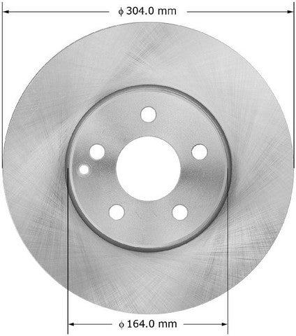 BENDIX PREMIUM DRUM AND ROTOR Disc Brake Rotor  PRT5957