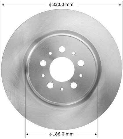 BENDIX PREMIUM DRUM AND ROTOR Disc Brake Rotor  PRT6008