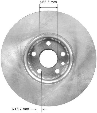 BENDIX PREMIUM DRUM AND ROTOR Disc Brake Rotor  PRT6009