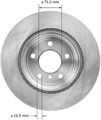 BENDIX PREMIUM DRUM AND ROTOR Disc Brake Rotor  PRT6091