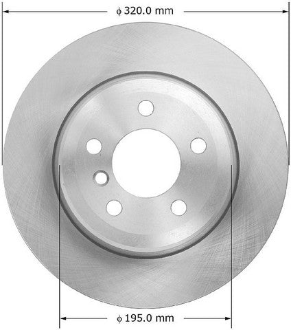BENDIX PREMIUM DRUM AND ROTOR Disc Brake Rotor  PRT6091
