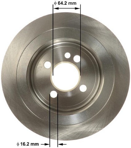 BENDIX PREMIUM DRUM AND ROTOR Disc Brake Rotor  PRT6165