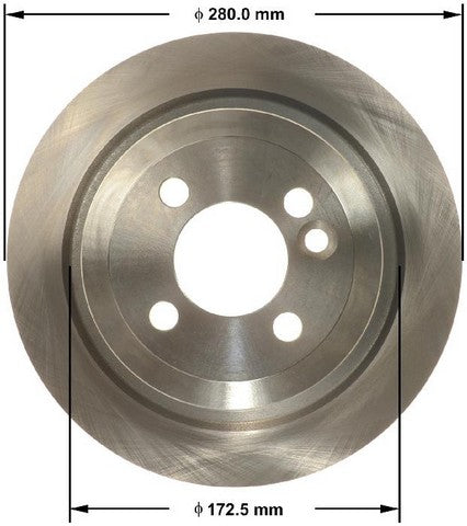 BENDIX PREMIUM DRUM AND ROTOR Disc Brake Rotor  PRT6165
